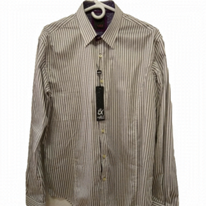 Eight X Premium Men's Long Sleeve Cotton Striped Button Down shirt, size XL